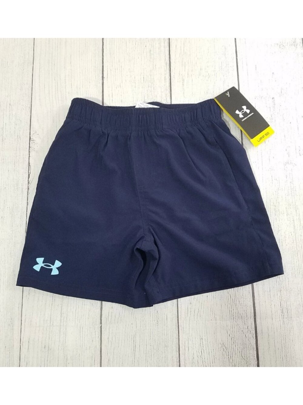 Under Armour Boys Swim Trunks Size 4 Navy